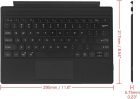 AOGO 1089D-C Ultra cienka klawiatura Bluetooth z podświetleniem - Touchpad + 78 szt., niskoprofilowe klawisze, zastosowanie przewodowe i bezprzewodowe