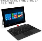 AOGO 1089D-C Ultra cienka klawiatura Bluetooth z podświetleniem - Touchpad + 78 szt., niskoprofilowe klawisze, zastosowanie przewodowe i bezprzewodowe