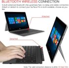 AOGO 1089D-C Ultra cienka klawiatura Bluetooth z podświetleniem - Touchpad + 78 szt., niskoprofilowe klawisze, zastosowanie przewodowe i bezprzewodowe