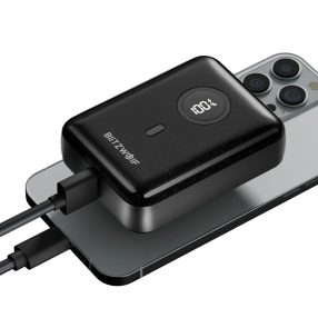   BlitzWolf BW-P21 power bank z szybkim ładowaniem - 10000mAh - wskaźnik ładowania LED, moc ładowania PD 20W