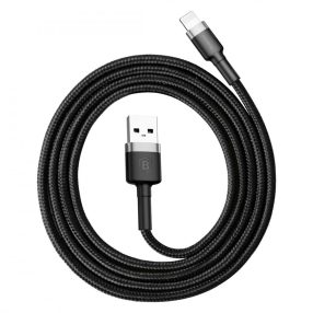   Kabel Baseus premium Apple - 1 metr, ładowanie 2,4 A, osłona z koralików - czarny