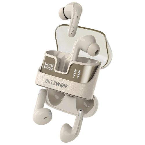 Blitzwolf® BW-FYE17 – 2 pary słuchawek w jednym etui ładującym. Duży głośnik 13 mm: doskonały dźwięk, 2 x 12 godzin pracy