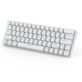   Klawiatura dla graczy BlitzWolf BW-KB1 - klawisze mechaniczne, oświetlenie LED RGB, przewodowa i bezprzewodowa, IPX4 - biała