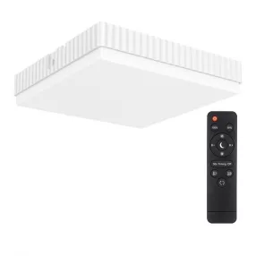   BlitzWolf® BW-LT40 - Kwadratowa lampa sufitowa LED 24 W / 2200 lm: 3 temperatury barwowe, pilot zdalnego sterowania, wodoodporność IP54