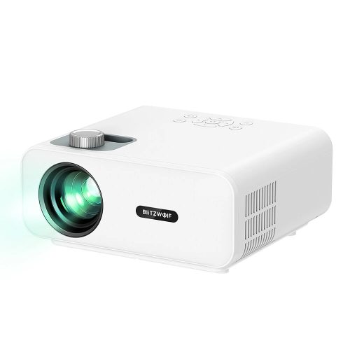 Projektor LED do kina domowego BlitzWolf® BW-V5 v2— 1080P, 9000 lumenów, korekcja geometrii obrazu, wbudowany głośnik