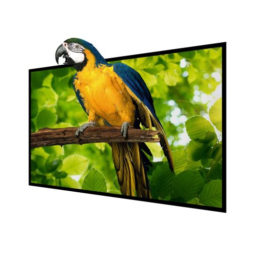 BlitzWolf® BW-VS4 Ecran de proiector portabil, fără șifonare - Dimensiune 100", Montare pe perete, Suport 4K, Unghi de vizualizare 160°