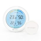 Blitzwolf® BW-WS01 - Bezprzewodowa stacja pogodowa - czujnik zewnętrzny, temp. wewnętrzna i zewnętrzna, wyświetlacz wilgotności, zasilanie bateryjne