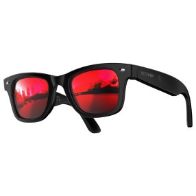  BlitzWolf® BW-AG1 – Inteligentne okulary z czerwonymi soczewkami – Tętno, poziom tlenu we krwi, IP66, dźwięk HiFi
