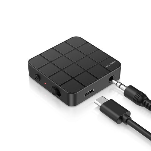 BlitzWolf® BW-BL2 Nadajnik Bluetooth V5.0 HD do odbiorników muzycznych Adapter audio 2 w 1