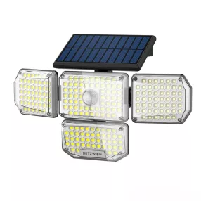   Lampa solarna zewnętrzna BlitzWolf BW-OLT6 - 4 panele oświetleniowe, czujnik ruchu, wodoodporność IP65