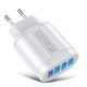 BlitzWolf® BK-385 - 4 porty USB-A, szybka ładowarka ścienna 48W - do szybkiego ładowania telefonów z systemem Android i Apple