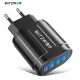 BlitzWolf® BK-385 - 4 porty USB-A, szybka ładowarka ścienna 48W - do szybkiego ładowania telefonów z systemem Android i Apple