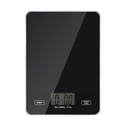 Cyfrowa waga kuchenna, max 5kg, dokładność do 1g (czarna)