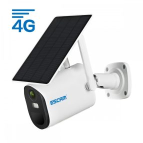   ESCAM QF490 - Kamera IP z kartą SIM 4G + panelem słonecznym: 1080P HD, zewnętrzna, kolor noktowizor, dwukierunkowe audio, IR 20m