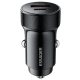 ESSAGER® ES-CC24 PD 30W - aluminiowa ładowarka samochodowa. USB-A + 1x USB Type-C, inteligentny chip 