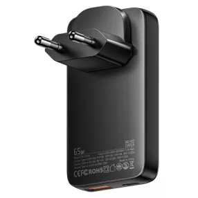   ESSAGER® ES-CD46 – 65W, ultracienka ładowarka ścienna USB – 2 porty (1x Type-C + 1x USB-A) dla systemów Android, Apple i Windows