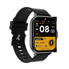   HryFine Y13 Smartwatch - Kolor czarny, pasek silikonowy - 5 dni pracy na baterii, IP67, połączenia BT, wiadomości, zdrowie
