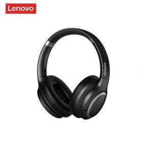   Słuchawki Bluetooth Lenovo® TH40 - ANC: aktywny mikrofon z redukcją szumów, głośniki 40 mm, 20 godzin użytkowania - czarne
