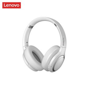   Słuchawki Bluetooth Lenovo® TH40 - ANC: aktywny mikrofon z redukcją szumów, głośniki 40 mm, 20 godzin użytkowania - Biały
