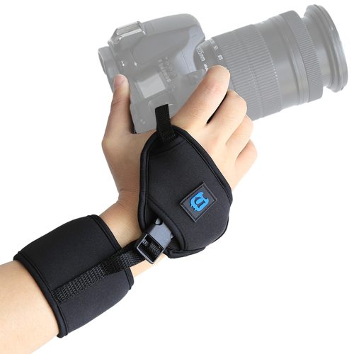 Držiak fotoaparátu PULUZ na zápästie DSLR – mäkký neoprénový remienok na zápästie s plastovou doskou so skrutkou 1/4 palca