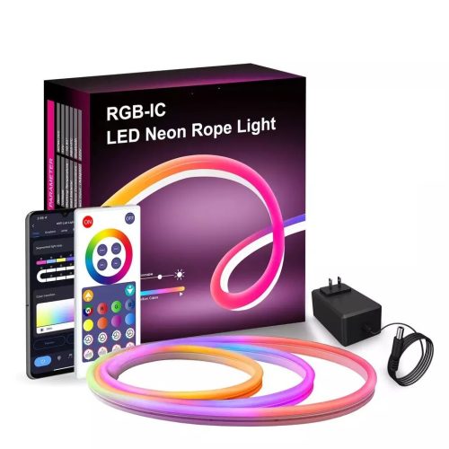 RSH® LD05 - SMART, taśma neonowa LED RGB - 5 metrów, sterowanie: aplikacja i pilot, 16 milionów kolorów, 4 tryby świecenia