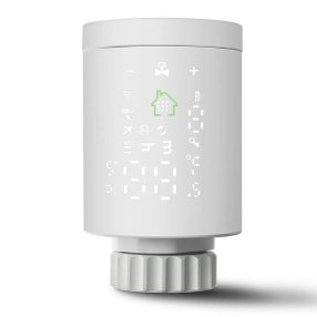   RSH® RV05 - Inteligentny termostatyczny zawór grzejnikowy. 1 rok użytkowania baterii, alarm otwartego okna, niezliczone automatyczne procesy i ustawienia, adapter Danfoss.