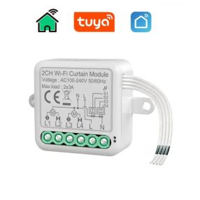   RSH WiFi CU02 - Sterownik rolet SMART do sterowania 2 roletą - Kontrola aplikacji, synchronizacja, instrukcje głosowe