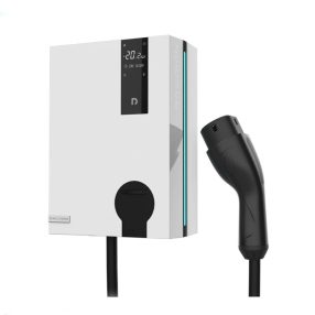   Raedian NEO 11kW AC Wallbox - Elektryczna ładowarka samochodowa | 11kW - 3x16A | Kabel typu 2 | Sterowanie aplikacją i kartą RFID - kolor biały