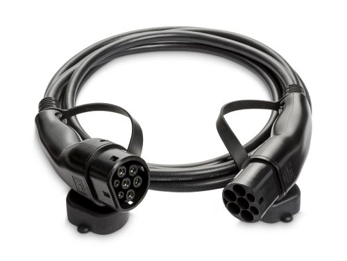 Raedian Type 2 to Type 2 Kabel do ładowania samochodów elektrycznych, z etui - 22 kW | 3 x 32 A | 5 metrów - czarny