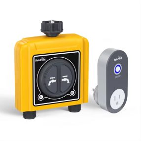   RainPoint® TTV203WRF + TWG004WRF - Inteligentny system nawadniania montowany na kranie ogrodowym 2x zawór wylotowy + HUB