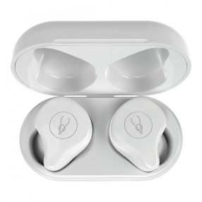   SABBAT X12PRO Moonlight White - Bezprzewodowe słuchawki Bluetooth 5.0 w etui ładującym - Dźwięk HD, 6 godzin działania