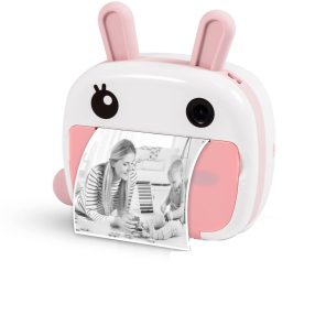   SearySky KX-06AP – aparat dziecięcy i drukarka natychmiastowa w jednym. Rozdzielczość 1080P, duży wyświetlacz - różowy