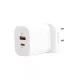 Ładowarka ścienna Veger W002 3w1 - 1x bezprzewodowa (QI), 1x PD (20W) 1x ładowarka USB (18W) - obsługa protokołów PD3.0 / PPS / QC3.0