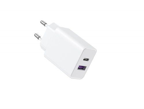 Veger VLS302U - Moc 30 W, szybka ładowarka z dwoma portami - Type-C PD3.0 + USB-A QC3.0 / obsługa protokołów szybkiego ładowania Apple