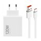 Xiaomi 120W Hypercharge Combo – ładowarka USB (typu A) o mocy 120W + kabel 1 metr, 120W – biały